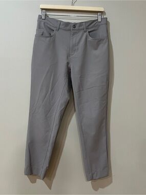 State & Liberty Tech Pants Men Chinos 32x27 Gray Fit 4Way Stretch Performance